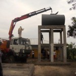Réservoir d'eau (tank) du centre de santé mgr léonard