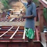 Construction métallique du lit du pont