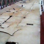 Construction métallique du lit du pont