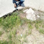 Accès du pont à réparer