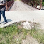 Accès du pont à réparer