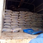 Chargement du matériel de construction