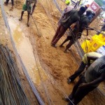 Chargement du matériel de construction