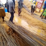 Chargement du matériel de construction