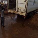 Transport du matériel de construction