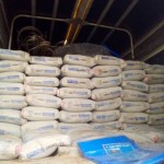 Chargement du matériel de construction