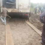 Transport du matériel de construction