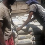 Chargement du matériel de construction