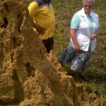 Visite de Madame Pitz et Abbé Robert au plateau