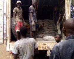 Chargement et transport du matériel pour l'école primaire Chargement et transport du matériel pour l'école primaire