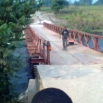 Construction métallique du lit du pont