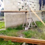 Travaux de construction de l'ecole primaire a Kimbulu