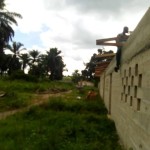 Travaux de construction de l'ecole primaire a Kimbulu
