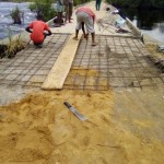 Travaux de réparation du pont de Shamwana (Kimbulu)