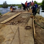 Travaux de réparation du pont de Shamwana (Kimbulu)