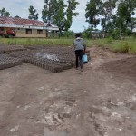 Construction de mur de la clôture de la concession du cpfo à kinkole
