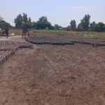 Construction de mur de la clôture de la concession du cpfo à kinkole