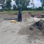 Construction de mur de la clôture de la concession du cpfo à kinkole