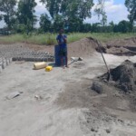 Construction de mur de la clôture de la concession du cpfo à kinkole