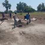 Construction de mur de la clôture de la concession du cpfo à kinkole