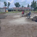 Construction de mur de la clôture de la concession du cpfo à kinkole