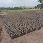 Construction de mur de la clôture de la concession du cpfo à kinkole