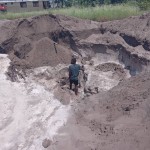 Construction de mur de la clôture de la concession du cpfo à kinkole