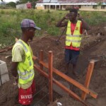Construction de mur de la clôture de la concession du cpfo à kinkole