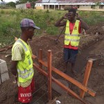 Construction de mur de la clôture de la concession du cpfo à kinkole