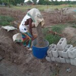 Construction de mur de la clôture de la concession du cpfo à kinkole