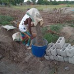 Construction de mur de la clôture de la concession du cpfo à kinkole