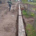 Construction de mur de la clôture de la concession du cpfo à kinkole