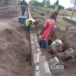 Construction de mur de la clôture de la concession du cpfo à kinkole