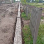 Construction de mur de la clôture de la concession du cpfo à kinkole