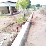 Construction de mur de la clôture de la concession du cpfo à kinkole