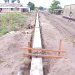 Construction de mur de la clôture de la concession du cpfo à kinkole