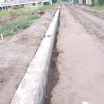 Construction de mur de la clôture de la concession du cpfo à kinkole