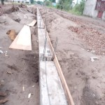 Construction de mur de la clôture de la concession du cpfo à kinkole