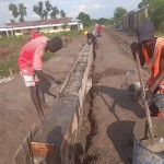 Construction de mur de la clôture de la concession du cpfo à kinkole