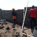 Construction de mur de la clôture de la concession du cpfo à kinkole