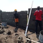 Construction de mur de la clôture de la concession du cpfo à kinkole