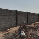 Construction de mur de la clôture de la concession du cpfo à kinkole