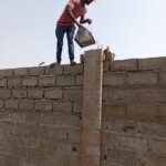 Construction de mur de la clôture de la concession du cpfo à kinkole