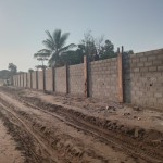 Construction de mur de la clôture de la concession du cpfo à kinkole
