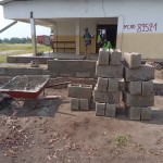 Construction de mur de la clôture de la concession du cpfo à kinkole