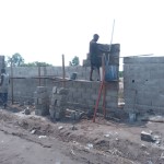 Construction de mur de la clôture de la concession du cpfo à kinkole